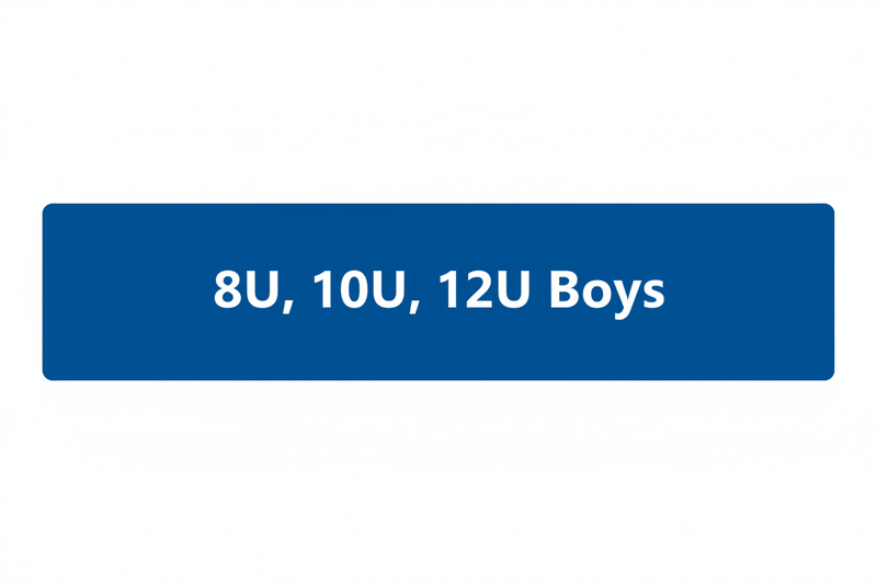 8U, 10U, 12U Boys